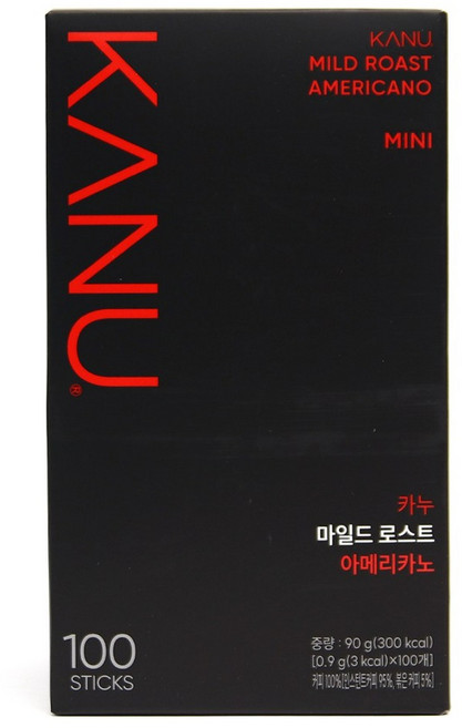 동서식품 맥심 카누 미니 마일드 로스트 아메리카노 0.9g x 100개입 블랙커피, 1박스