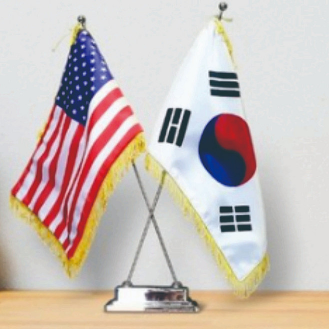 우승상사 탁상기2구세트 태극기 근조기 우승기 회사기 단체기 게양기(세계국기 선택가능 회사기 협회기 주문제작가능), 태극기+브라질, 1개