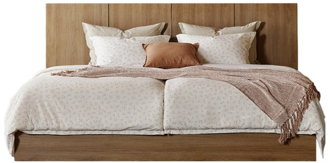 [시몬스] 하우티 A. 뷰티레스트 시트러스. 트윈 슈퍼싱글 침대, 내추럴오크