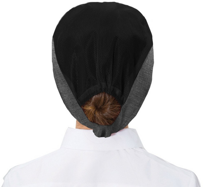 BMT 조리사 요리용 스포츠 반다나 통기성 메쉬 위생모 사계절용 회색두건, 1개, 그레이