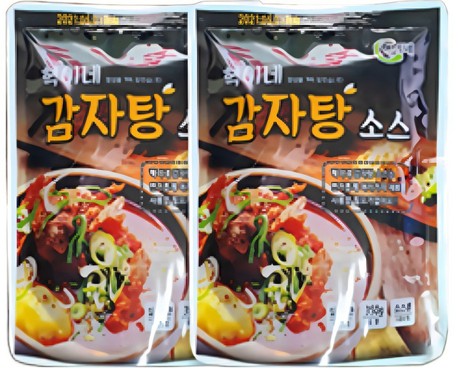 혁이네 감자탕 소스 350g(박스 ) 간편 밀키트감자탕 간편소스 해장국소스, 350g, 20개