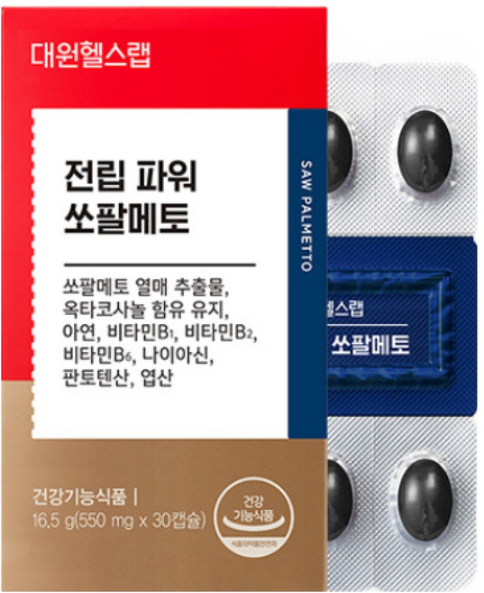 [본사직영] 대원제약 대원헬스 전립 파워 쏘팔메토, 30정, 2개