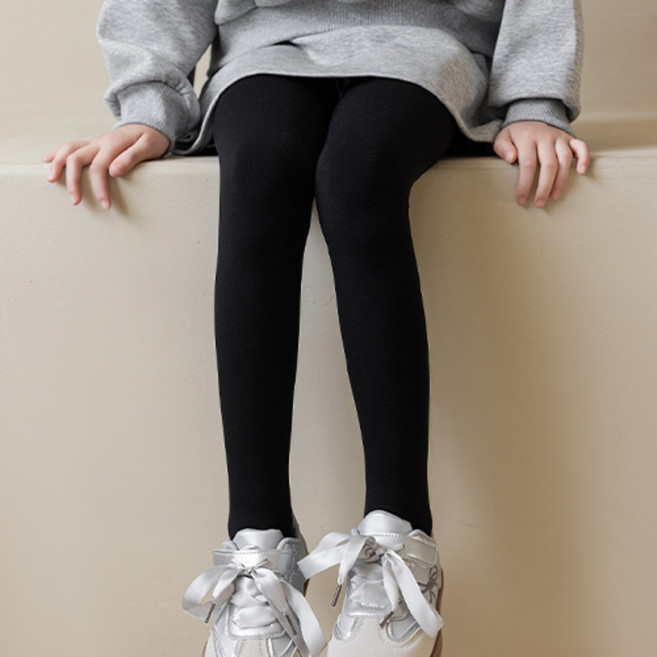 소소키즈 여아 무지 기모 스타킹 아동 키즈 주니어 겨울 레깅스 타이즈 하의