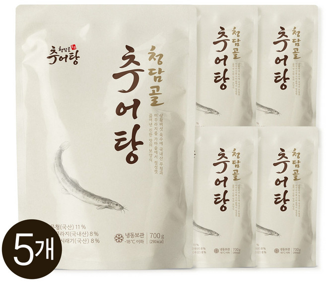 청담골 추어탕 (냉동), 5개, 700g