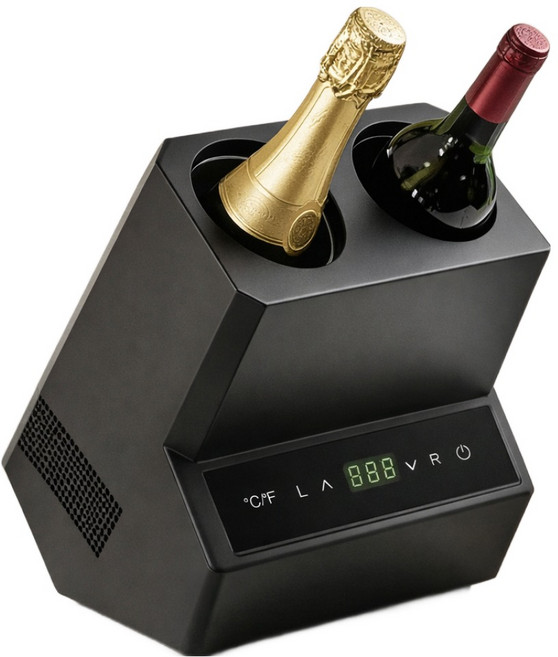 더와인 듀얼 와인쿨러 칠러 아이스버킷휴대용, 1개, 2L