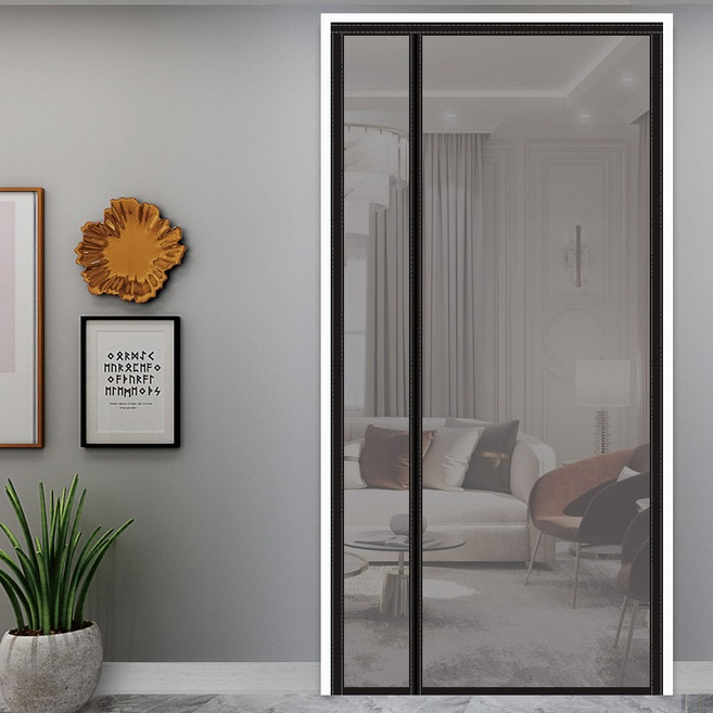 현관 벨크로 자석이 찢어지지 않아 출입이 편리한 방충망 방충문, 1개