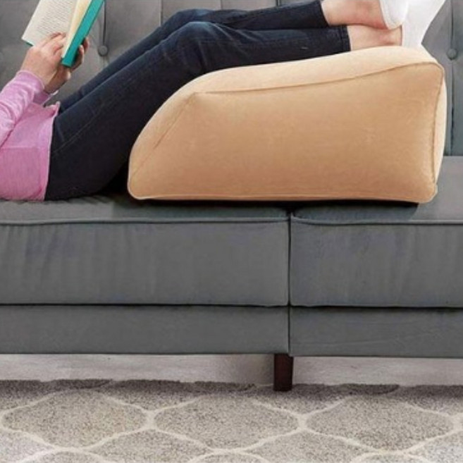 다리베개 발쿠션 휴식 편안한 에어 릴렉스 종아리의, 발쿠션+펌프세트, 1개