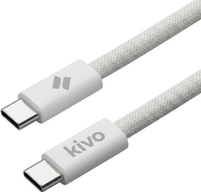 키보 C타입-C타입 ctoc 240W 초고속 충전 케이블, 2개, 화이트, 2m