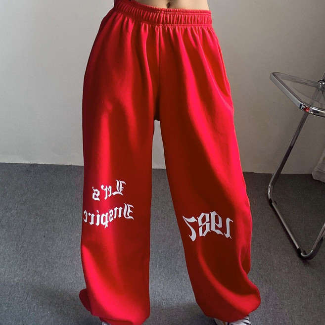 디디댄스1987 레터링 힙합 조거팬츠 줌바닷컴 방송댄스의상 댄스복 단체복 무대의상 스피닝 줌바웨어