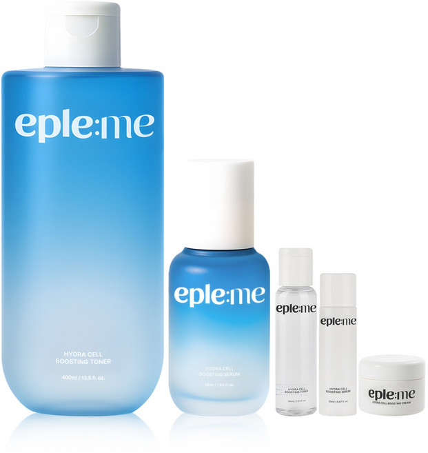 이플미 하이드라셀 부스팅 기초세트 리추얼 모닝 키트 | 토너 400ml + 세럼 50ml, 1세트