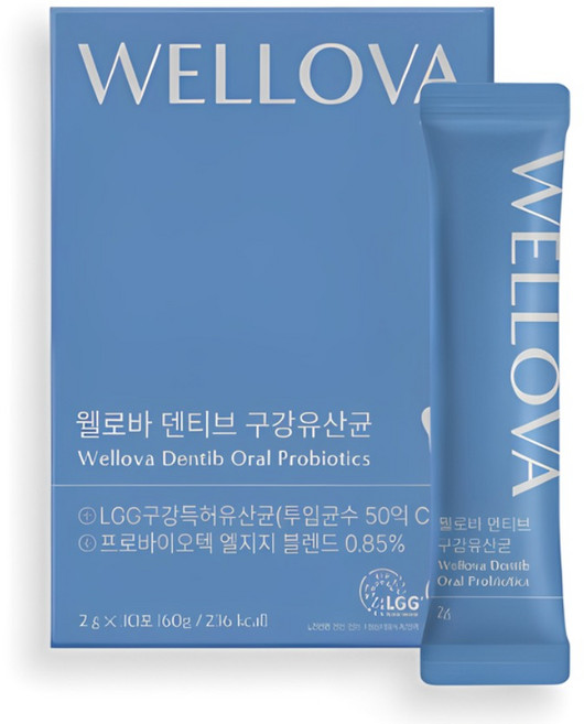 [구강특허] 웰로바 덴티브 구강유산균 가루, 1개, 30회분