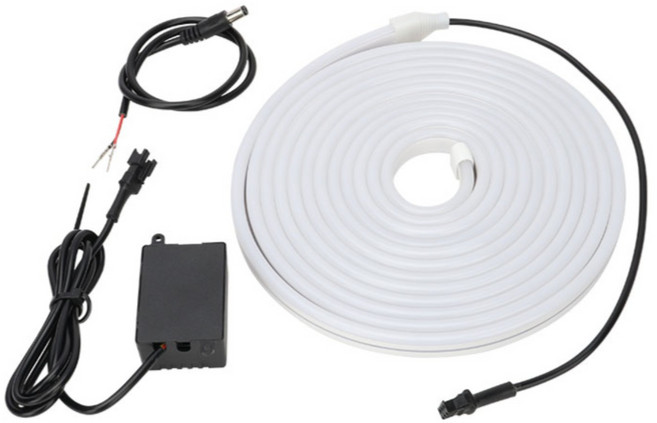 자동차 트렁크 RGB컬러 식빵등 DIY 4M LED바 무드등 면발, 1세트, 다채로운