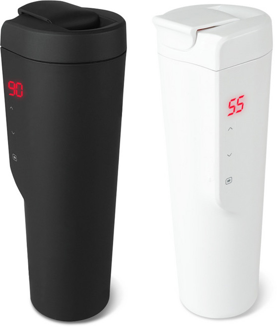 나비 K기술 특허 친환경 국내AS 12V 24V 겸용 가정용 차량용 전기포트 텀블러, 블랙, NV123-SC4500, 블랙