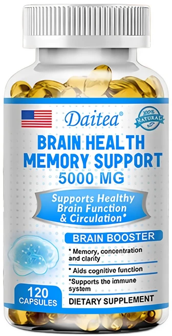 Brain Booster - 주의력 기억력 정신적 집중력을 향상하고 지능 집중력을 향상하고 뇌 건강을 지원하는 건강 보조 식품, 3개, 120정 - 쿠팡