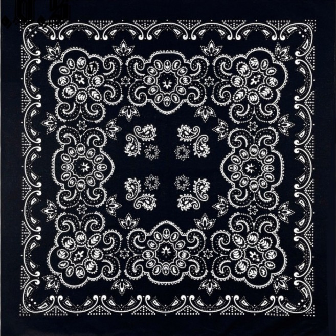 마우셀 빅사이즈 70x70cm 반다나 런닝 등산 페이즐리 12컬러 반다나 페이즐리 면 레트로 동아 스카프 등산 캠핑 손수건 1장