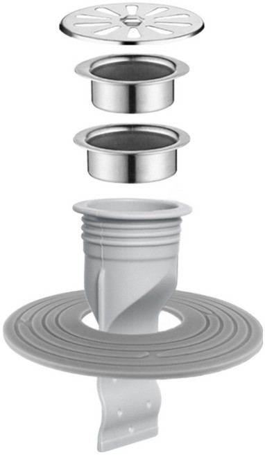 3S리빙 하수구트랩(44-99) 욕실용 베란다 하수구 냄새차단 냄새제거 트랩, 1개