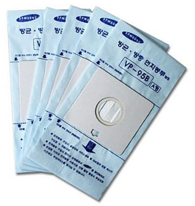 정품 삼성 청소기 먼지봉투 필터 5매 VP-95B VC-7576C VC-7577 VC-7578C VC-7690C VC-7691 VC-7891 VC-8560, 5개