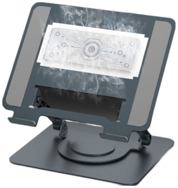 감성공장 팰티어 쿨링패드 쿨러 노트북 거치대, 그레이