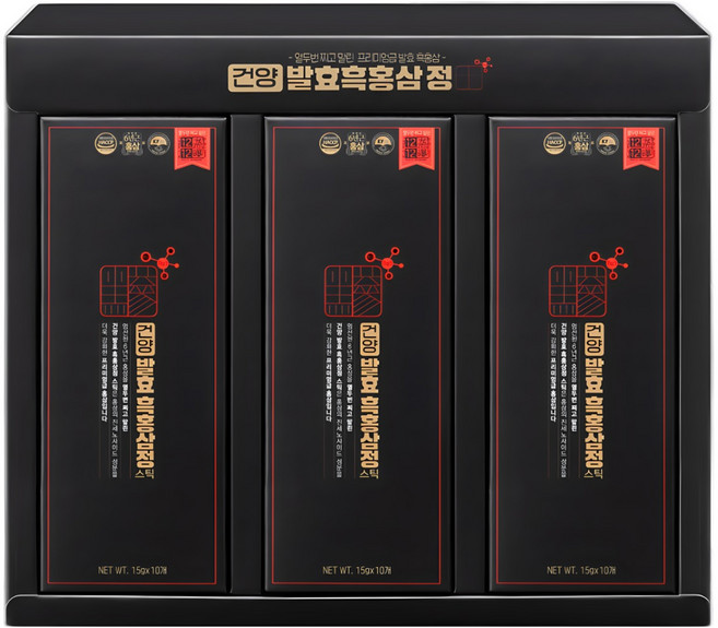 건양 발효흑홍삼정 스틱, 30개, 15g
