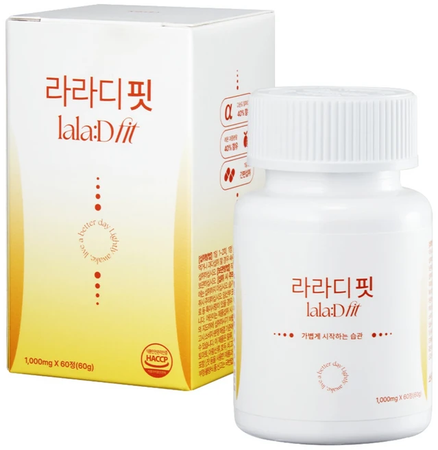 라라디핏 LA컷팅제 알파CD 염증다이어트 식약청인증 HACCP 100% 정품 레몬 식이섬유 시클로덱스트린, 3개, 60정 - 쿠팡