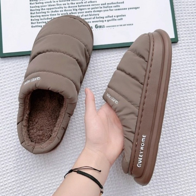 샵비바체 겨울 폭닥 패딩 슬리퍼 털 실내화