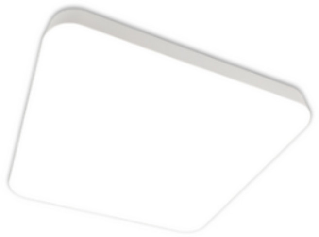 LED 심플 슬림 방등 리모컨 60W 국산 삼성칩 전등교체, 화이트