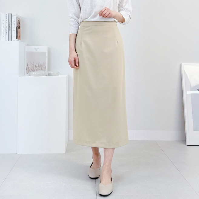 여성 빅사이즈 H라인 롱치마 55-100 정장 하객룩 스텔라 롱스커트