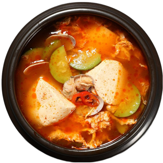 [반찬가게 찬장] 얼큰바지락순두부찌개 수제반찬 집밥 반찬 배달 맛집, 800g, 1개