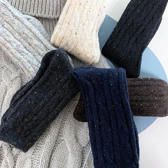 넵사 울 꽈배기양말 따뜻한 여자겨울양말