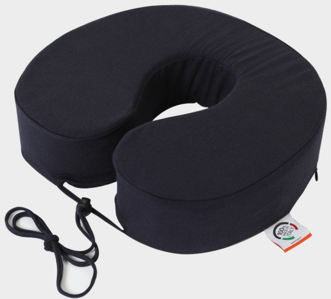 [닥터파베] 장거리 피로없는 신소재 메모리폼 러브목베개, 네이비 러브 땡큐, 1개