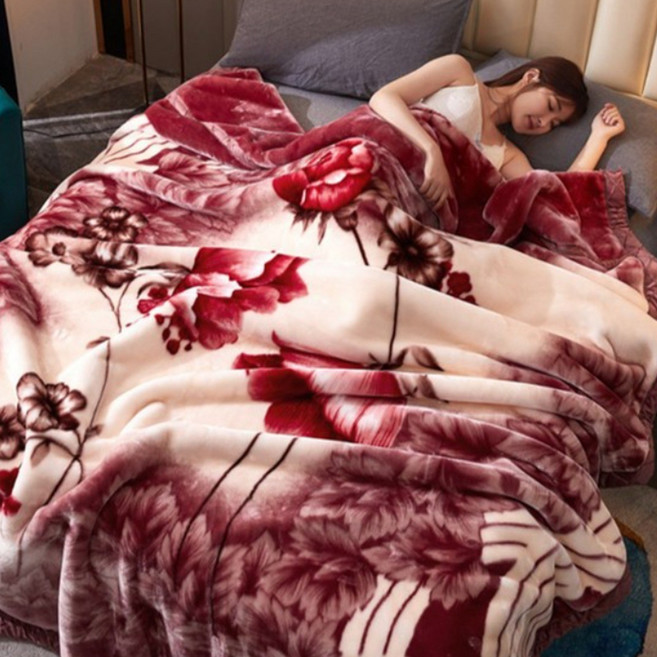 고릴라 옛날 밍크담요 할머니담요 두꺼운 겨울 호랑이 이불