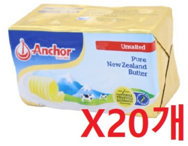 앵카 무가염버터 454gX20개 1박스, 9.08kg