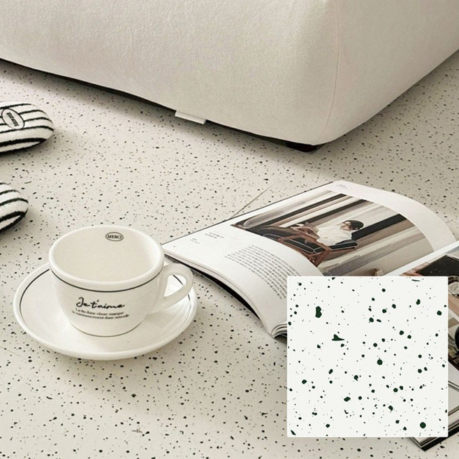 도든 비접착식 데코타일 정사각형 47x47cm, 더허브(INK131), 7개