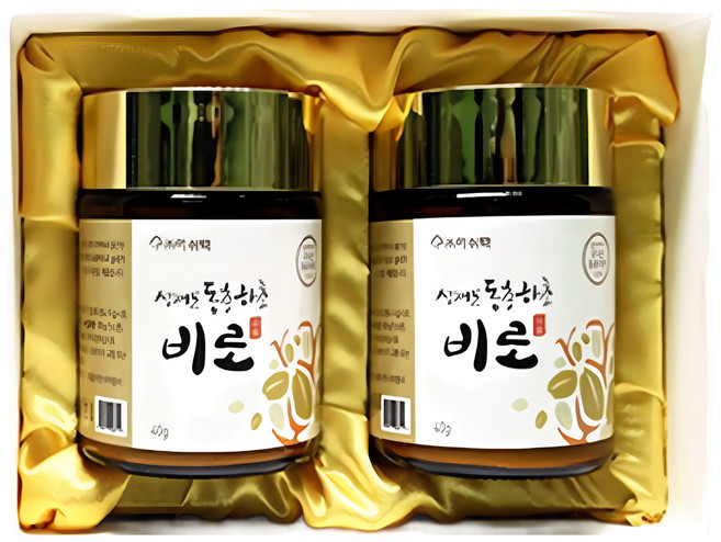 성재모동충하초 비로 40g X 2병 부모님선물 현미, 건강식품
