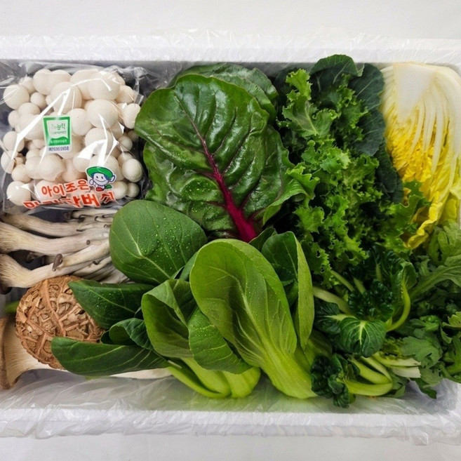 야채왕 샤브샤브 모듬야채버섯세트 1kg, 1개