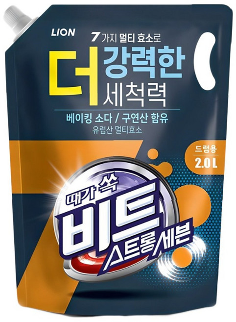 비트 스트롱 세븐 드럼용 액상세제 리필, 2L, 1개