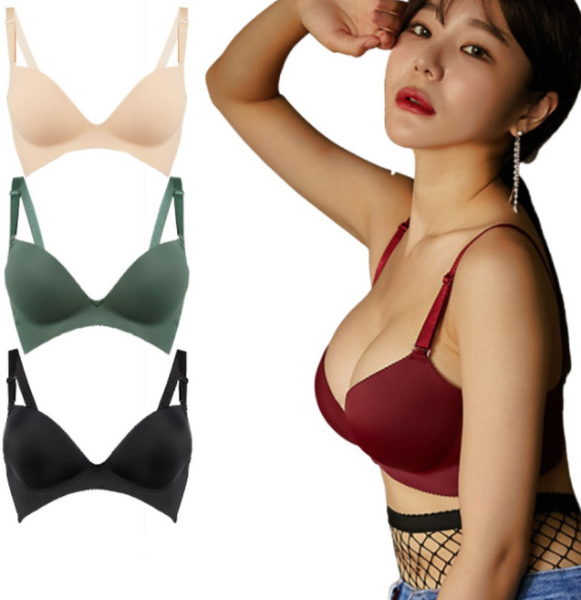 볼리쉬 여자속옷 볼륨업 노와이어 심리스 브라팬티세트 1014 7종모음