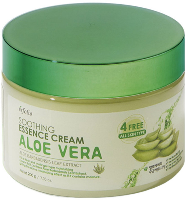 에스폴리오 알로에베라 수딩 에센스 대용량 크림 / 수분크림 진정크림 속건조, 200g, 1개