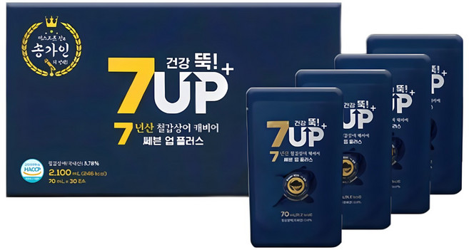 송가인 쎄븐업플러스 7년산 철갑상어 캐비어 고함량 진액, 1개, 70ml