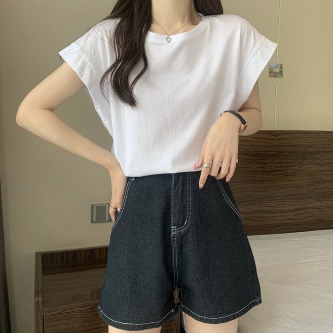 短袖T恤 少女 韓版 寬鬆顯瘦上衣