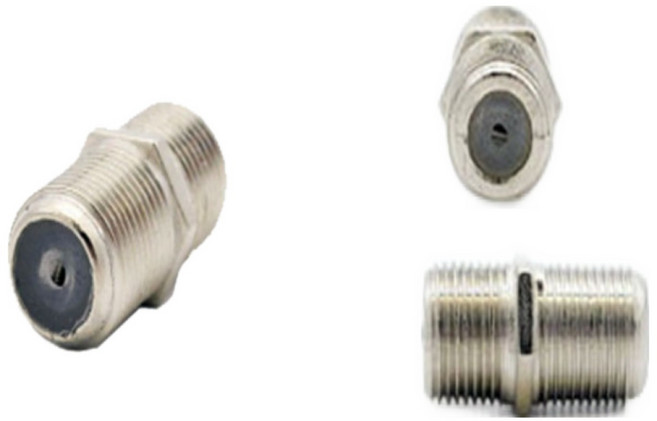 [컴뱅크 안테나 연장 젠더 ] RF(F)-RF(F) 일자 타입 안테나 연장 젠더 TV 유선방송 디지털 아날로그 공중파 케이블방송 RF 동축 연결, 1개