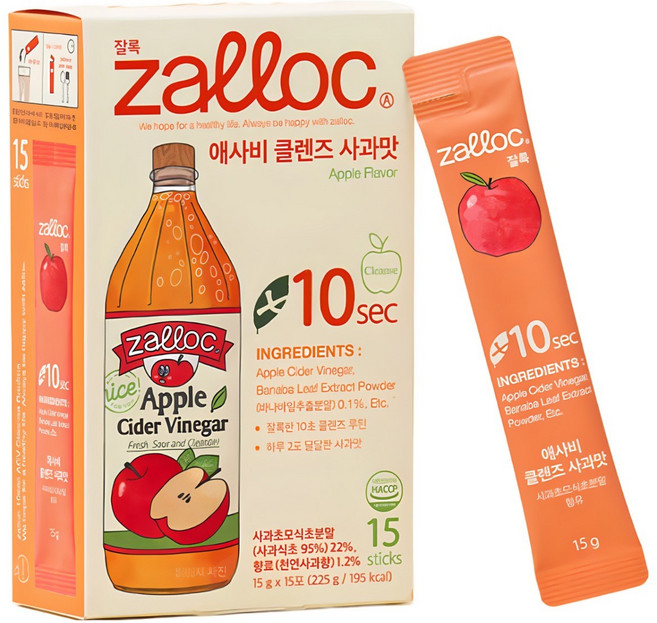 잘록 애사비 클렌즈, 2박스, 30회분