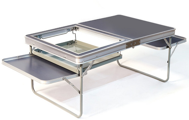 케이포캠프 확장형 접이식 바베큐 테이블 DW-4Q