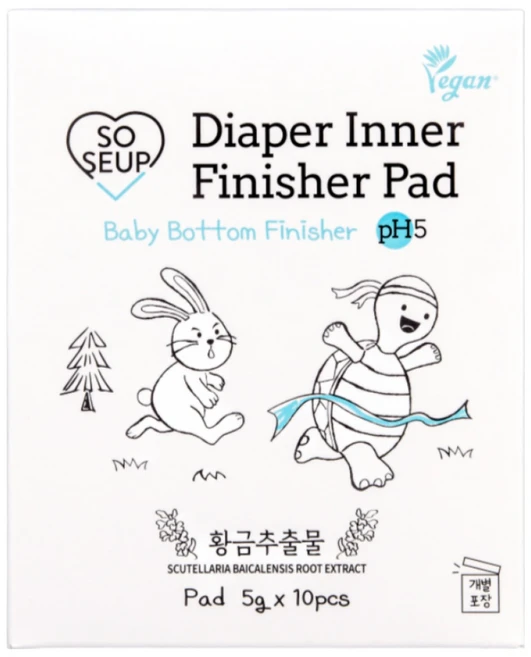 기저귀 갈땐! 소중한습관 아기 엉덩이 피니셔 패드타입 노워시 엉덩이 클렌저, 50g, 1박스 - 쿠팡