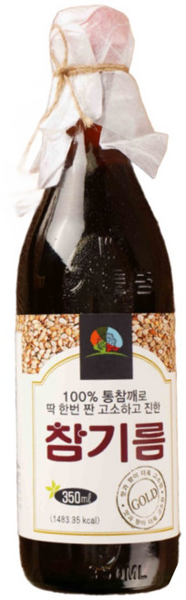 농가살리기 고소한 100% 통깨 참기름 350ml, 1개