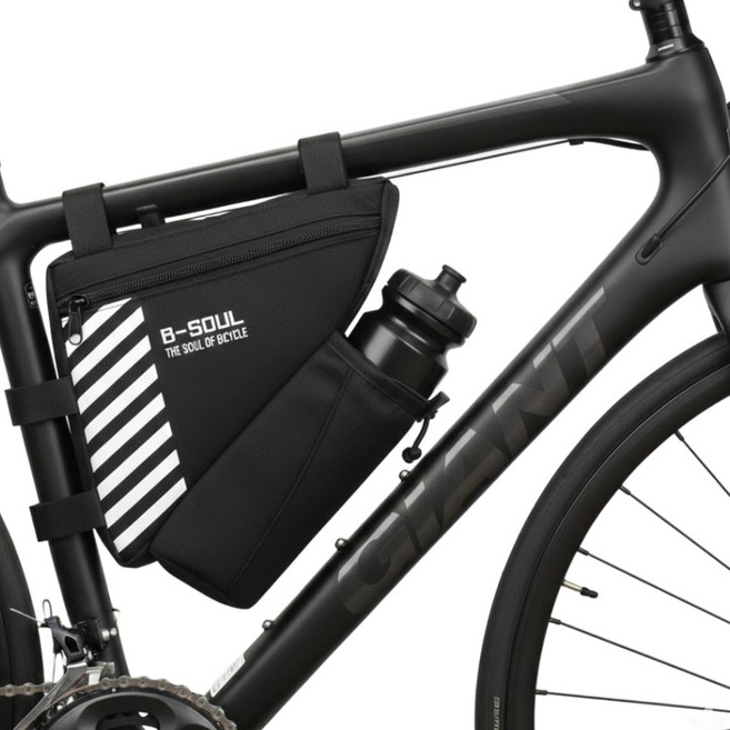 자전거 가방 물통 보관함, 1개, 블랙 black