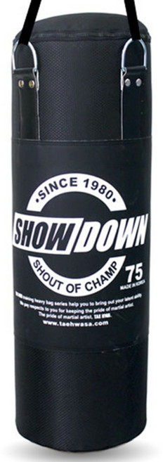 쇼다운 저소음형 일반 헤비 체육관 샌드백, 블랙