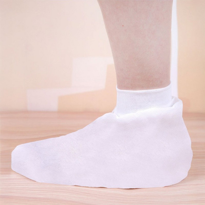깔끔한 일회용 부직포 덧신 실내 양말커버 신축성 밴드 고급형 10매