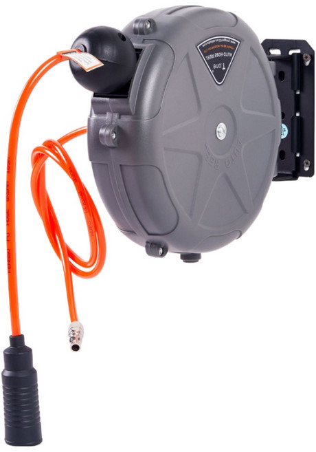 자동 에어호스 에어릴 벽걸이 10M 자동 권취형 오토릴 에어호스릴 자동에어릴, 1개