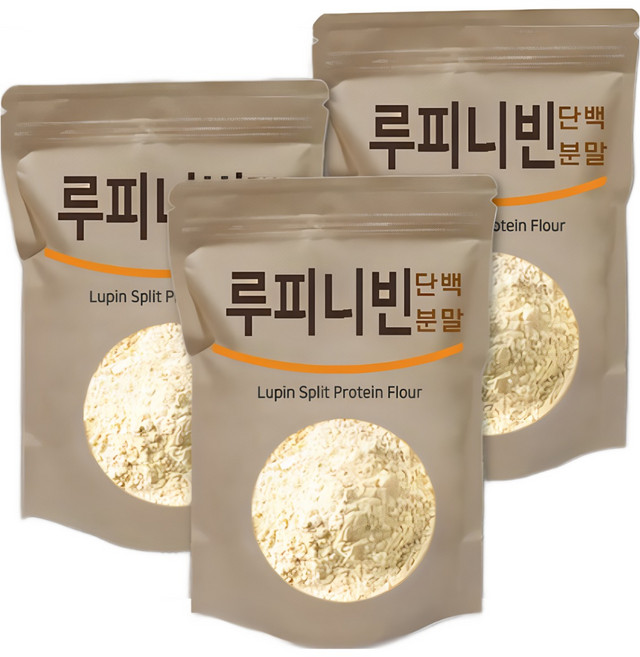 The큰나무 루피니빈 콩 루핀 단백 분말, 4개, 500g